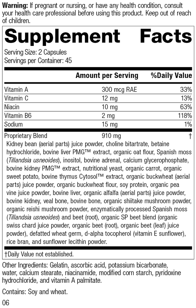 
                  
                    Albaplex®, 90 Capsules, Rev 05 Supplement Facts
                  
                