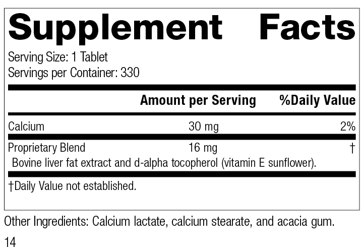 
                  
                    Antronex®, 330 Tablets, Rev 13 Supplement Facts
                  
                