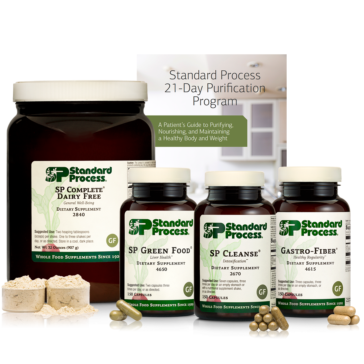 Purification Product Kit with SP Complete® Dairy Free and Gastro-Fiber®, 1 Kit With SP Complete Dairy Free and Gastro-Fiber