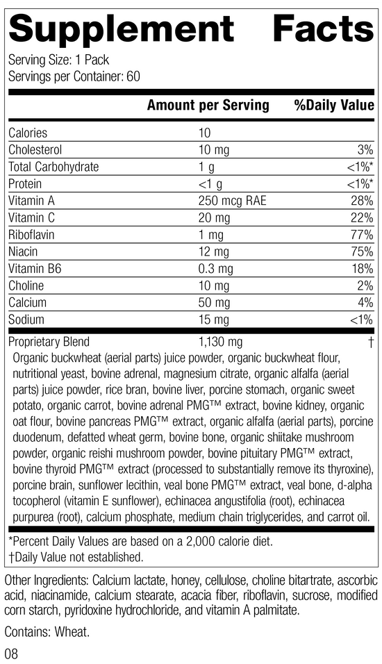 Adrenal Health Pack, Rev 08 Supplement Facts