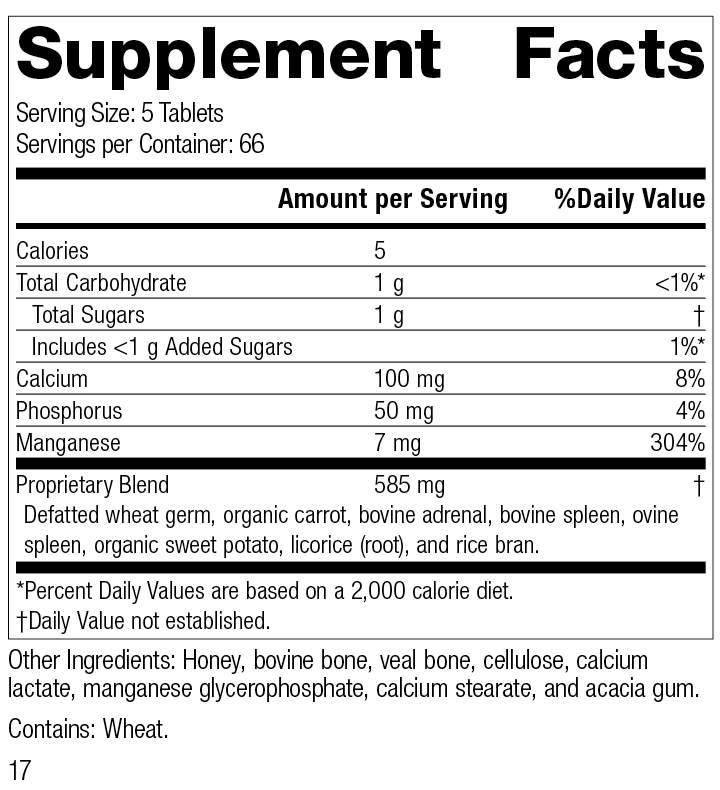 
                  
                    Bio-Dent®, 330 Tablets, Rev 17 Supplement Facts
                  
                