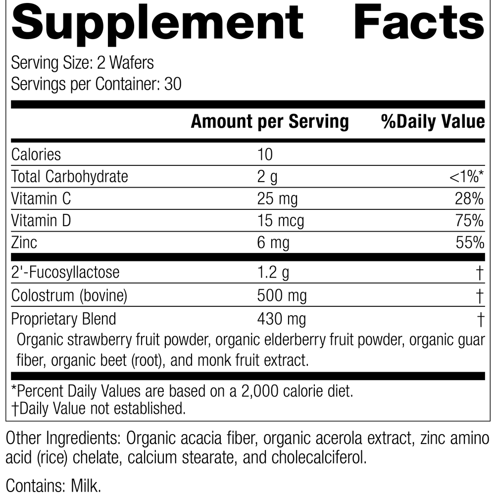 
                  
                    SP Children's Immune, 60 Wafers, Rev 02 Supplement Facts Image
                  
                