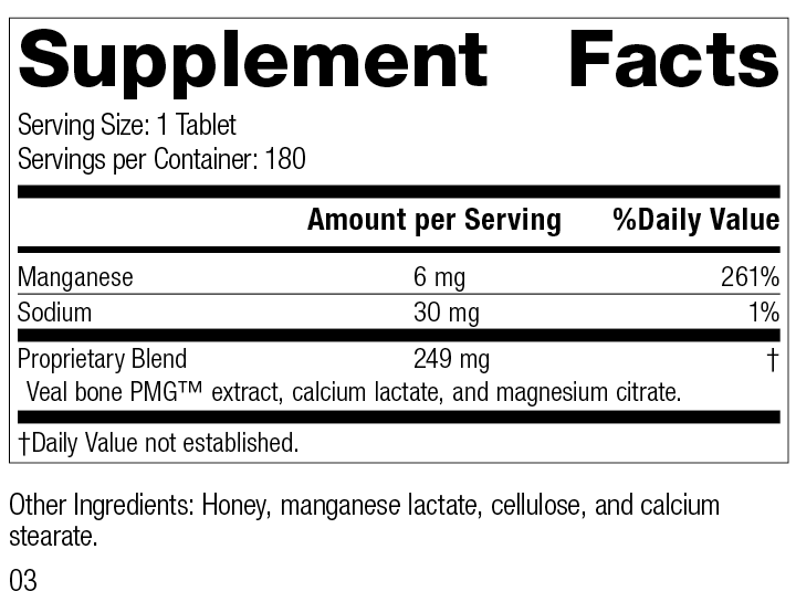 
                  
                    Biost®, 180 Tablets, Rev 03 Supplement Facts
                  
                