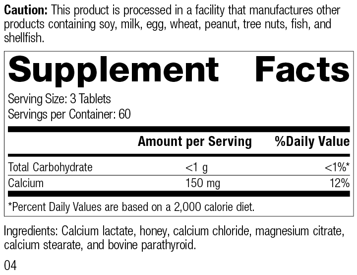 
                  
                    Cal-Ma Plus®, 180 Tablets, Rev 04 Supplement Facts
                  
                