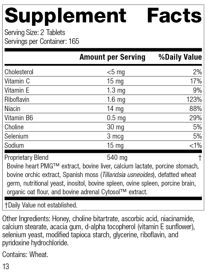 
                  
                    Cardio-Plus®, 330 Tablets, Rev 13 Supplement Facts
                  
                