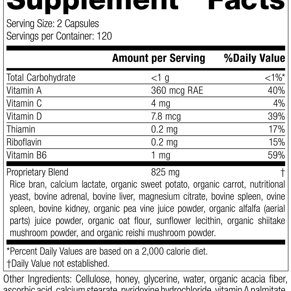 
                  
                    Catalyn® GF, 240 Capsules Rev 01 Supplement Facts
                  
                