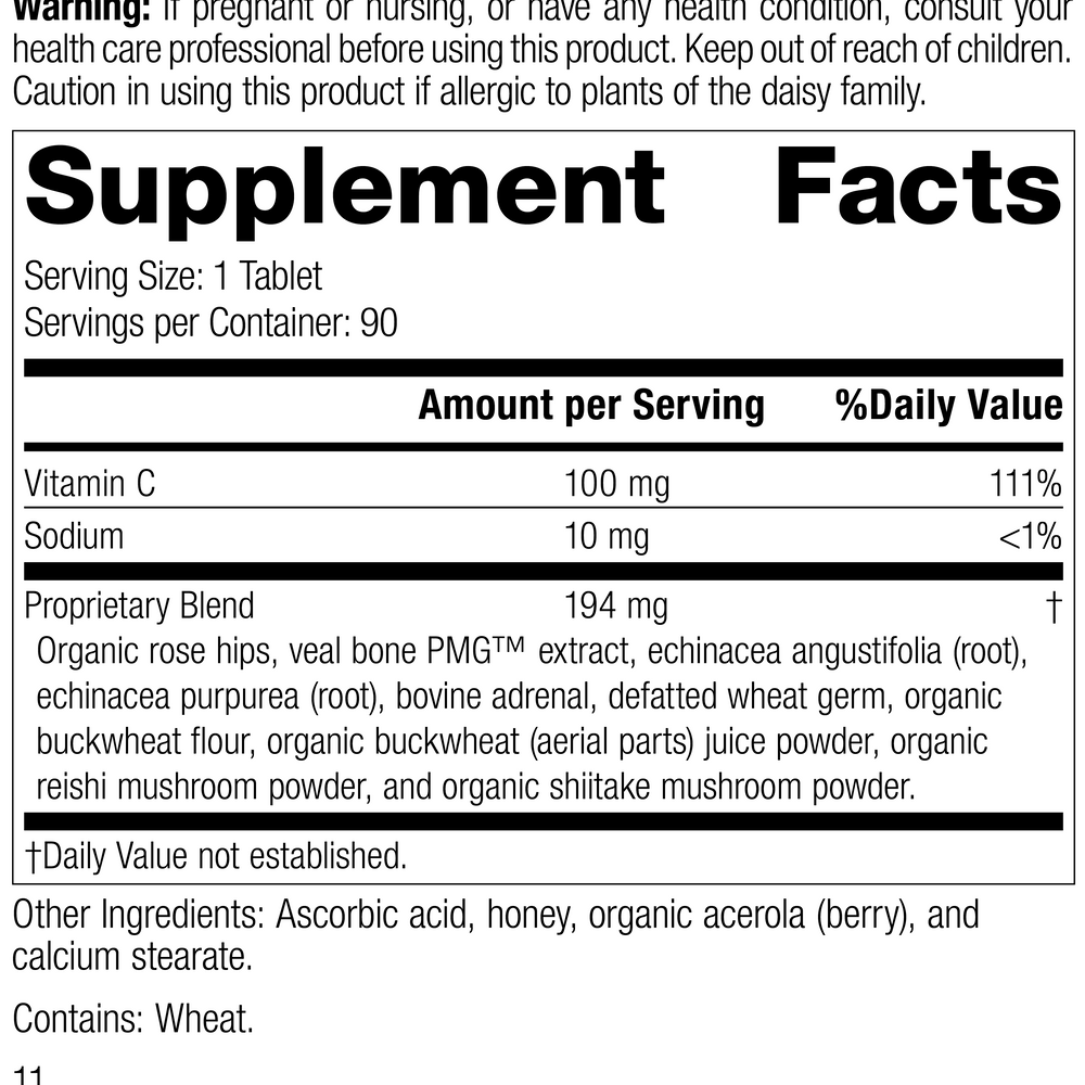 
                  
                    C Synergy, 90 Tablets, Rev 10 Supplement Facts
                  
                