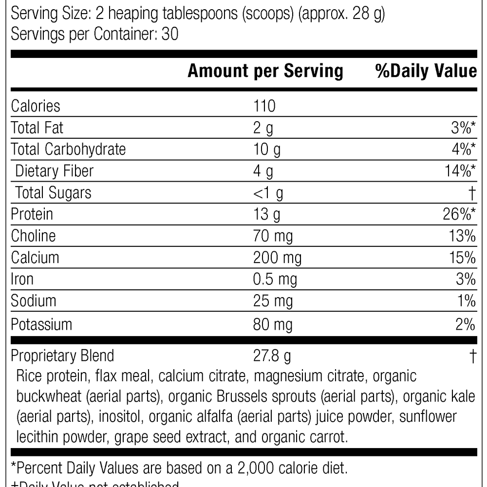 
                  
                    SP Complete® Dairy Free, Rev 11 Supplement Facts
                  
                