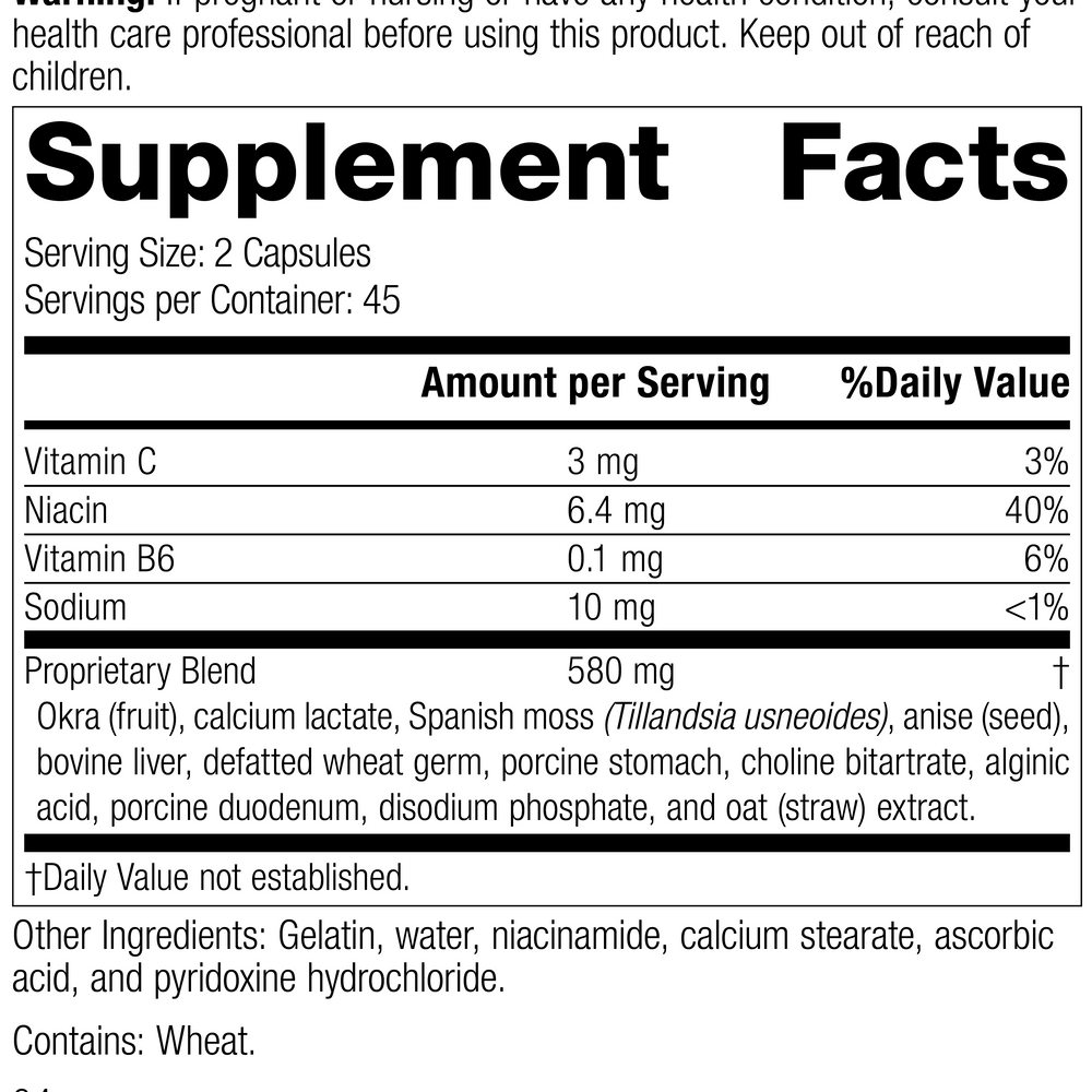 
                  
                    Gastrex®, 90 Capsules, Rev 03 Supplement Facts
                  
                