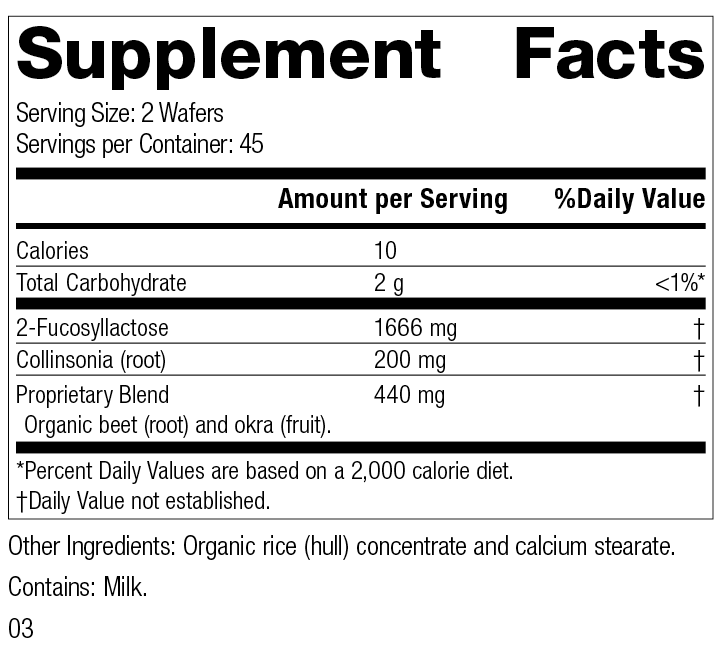 
                  
                    GI Stability™ 90 Wafers, Rev 02 Supplement Facts
                  
                