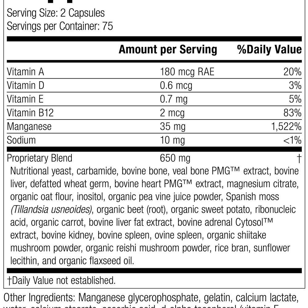 
                  
                    Ligaplex® II, 150 Capsules, Rev 32 Supplement Facts
                  
                