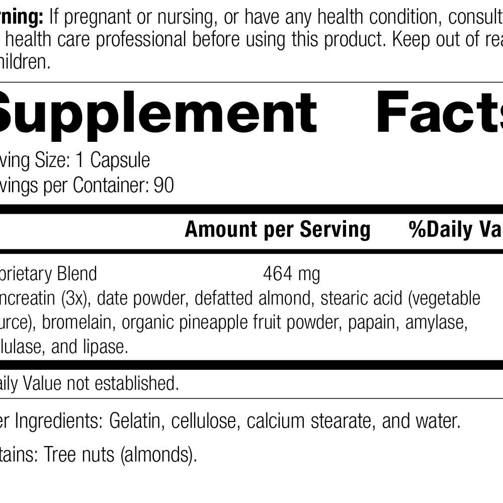 
                  
                    5685 Multizyme R02 Supplement Facts
                  
                