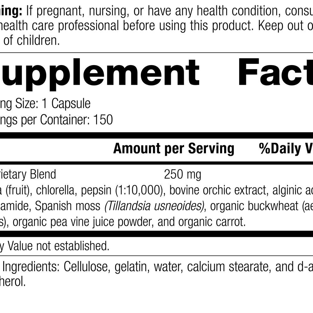 
                  
                    Okra Pepsin E3, 150 Capsules, Rev 03 Supplement Facts
                  
                
