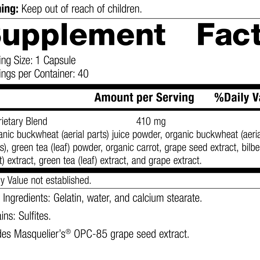 
                  
                    OPC Synergy®, 40 Capsules, Rev 13, Supplement Facts
                  
                