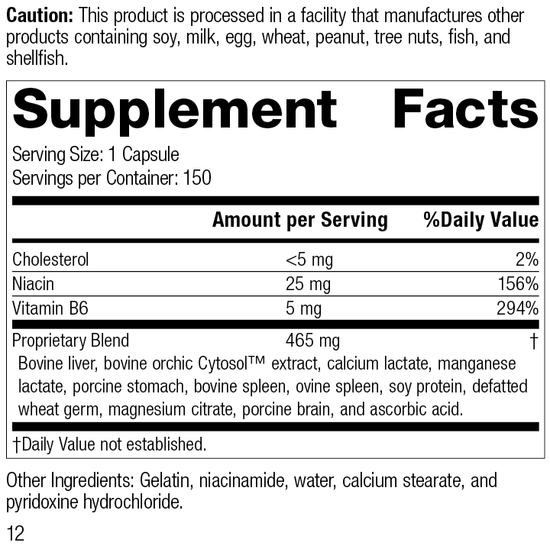 Orchex®, 150 Capsules, Rev 12, Product Label