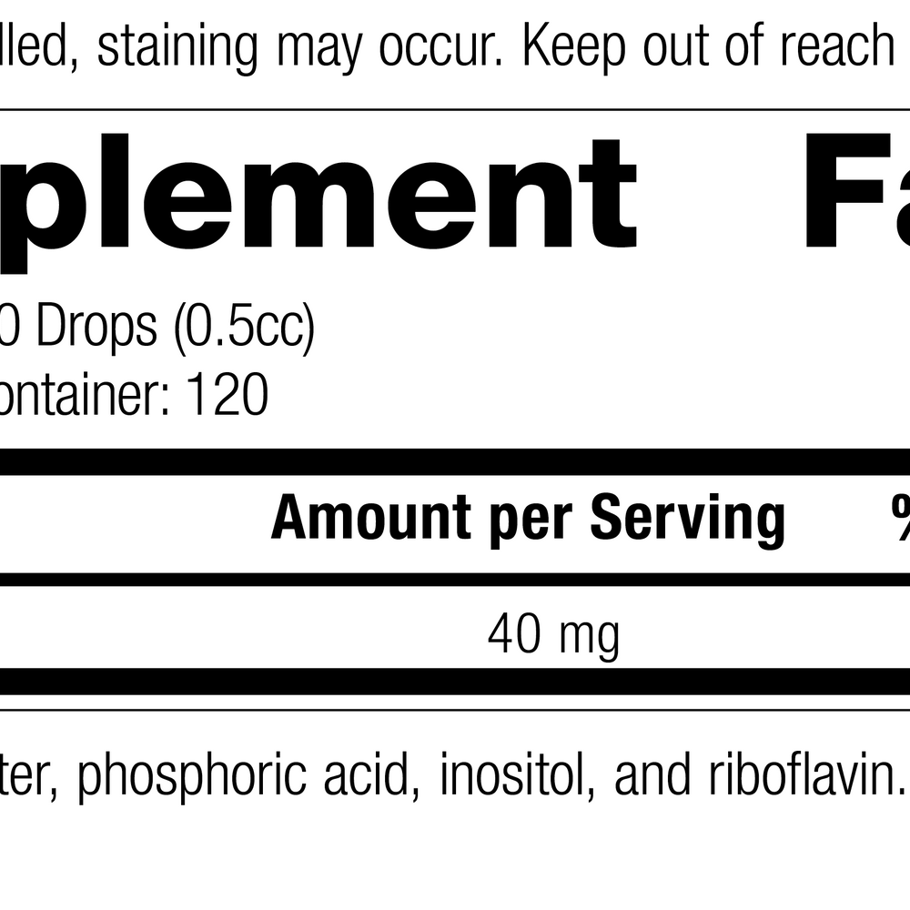 
                  
                    Phosfood® Liquid, Rev 15 Supplement Facts
                  
                