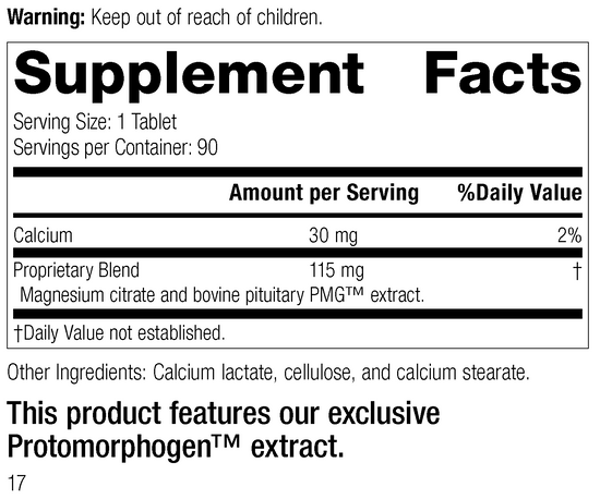 Pituitrophin PMG®, 90 Tablets, Rev 17 Supplement Facts