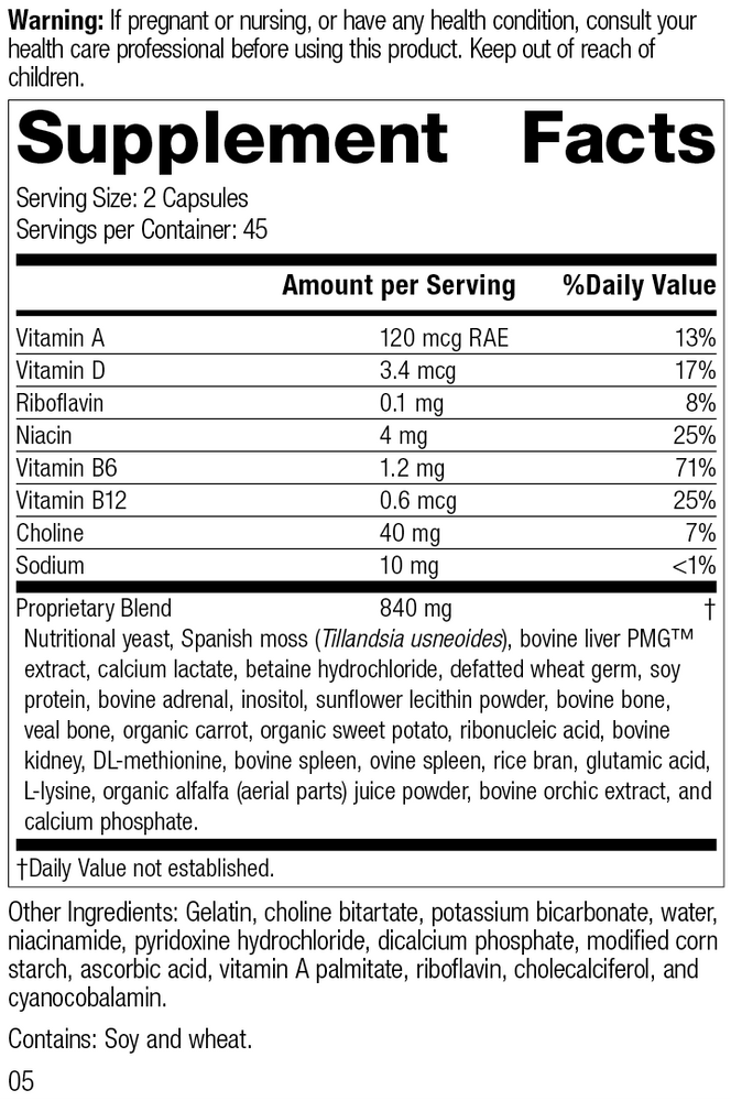 
                  
                    Senaplex®, 90 Capsules, Rev 04 Supplement Facts
                  
                