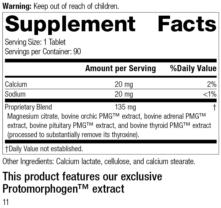 
                  
                    Symplex® M, 90 Tablets, Rev 10 Supplement Facts
                  
                