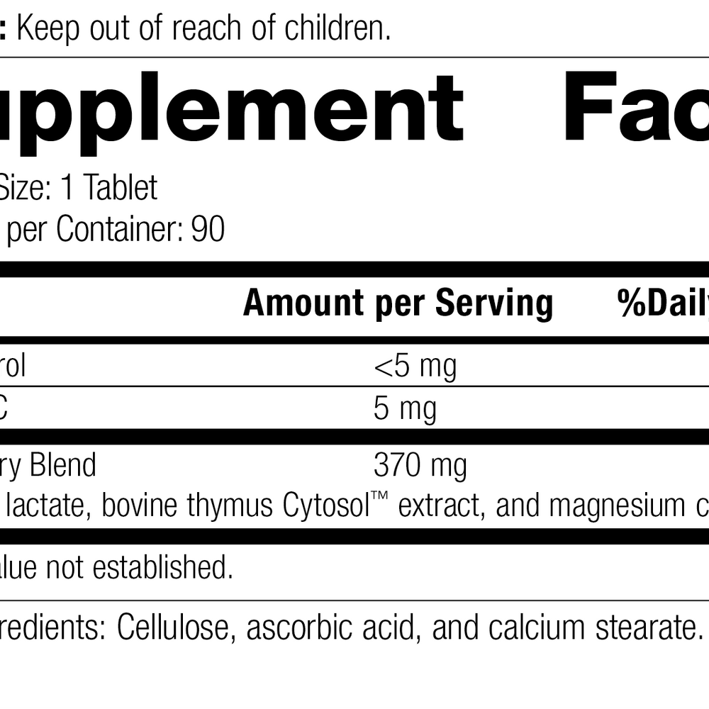 
                  
                    Thymex®, 90 Tablets, Rev 21 Product Label
                  
                