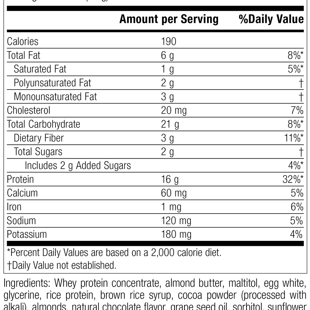 
                  
                    StandardBar®-Cocoa Crisp, Rev 06 Supplement Facts
                  
                