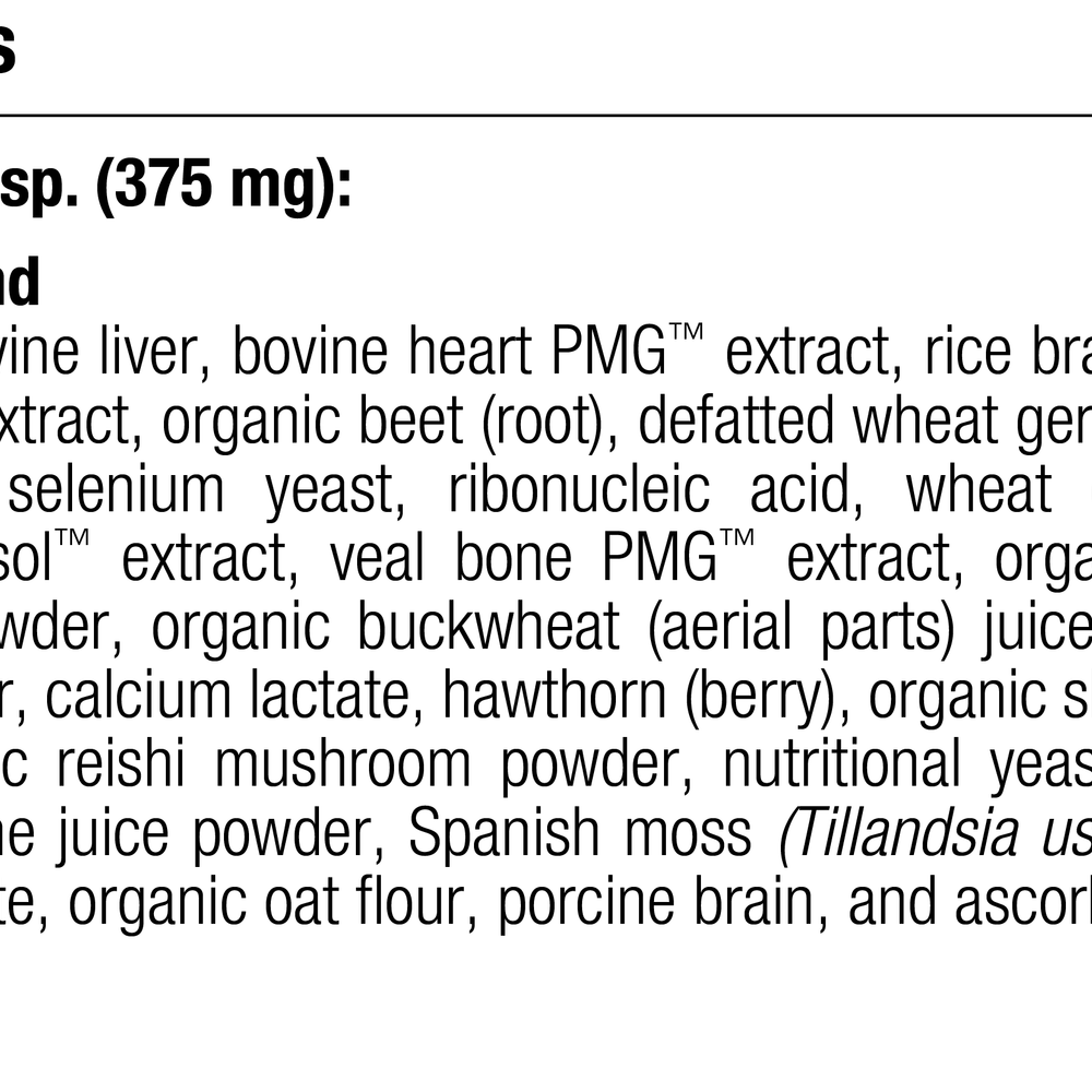 
                  
                    Canine Cardiac Support, 25 g, Rev 10 Supplement Facts
                  
                