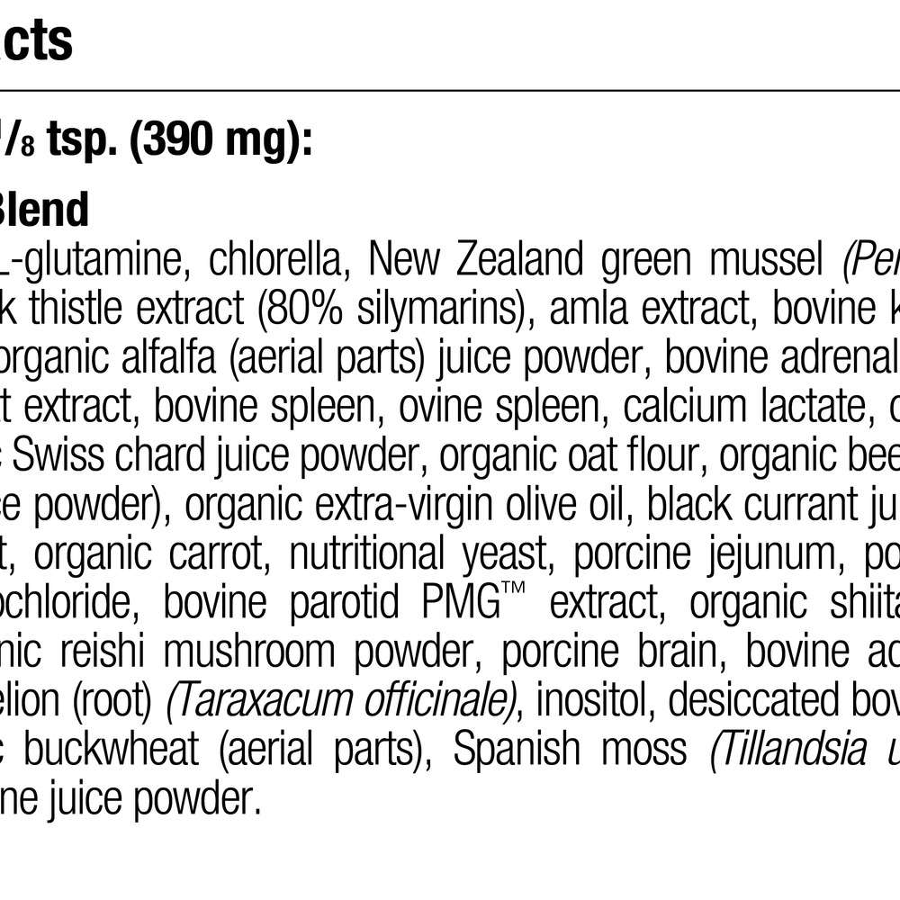 
                  
                    Canine Dermal Support, 30 g, Rev 10 Supplement Facts
                  
                