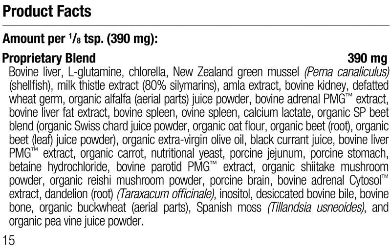 
                  
                    Canine Dermal Support, 125 g, Rev 10 Supplement Facts
                  
                