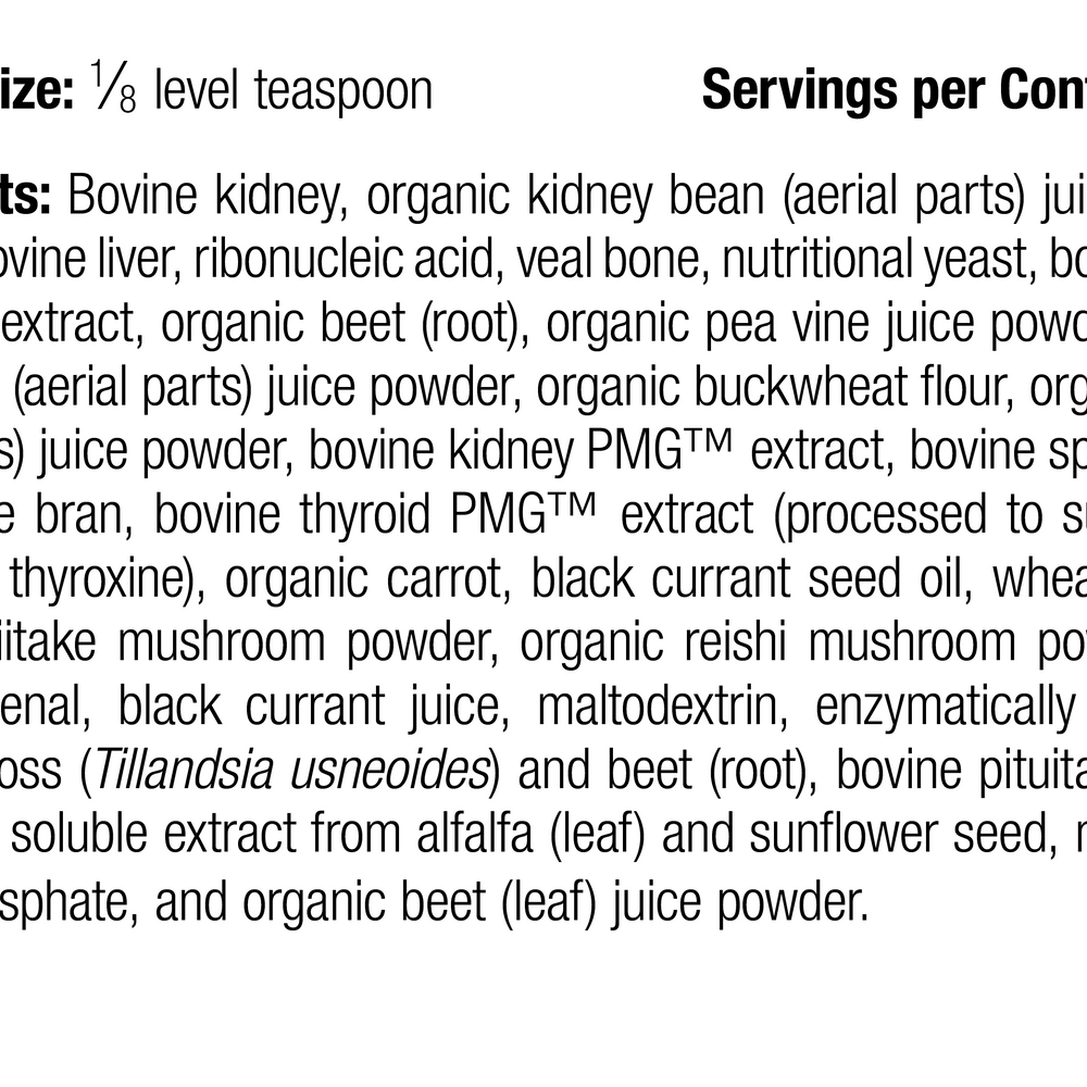 
                  
                    Canine Renal Support, 30 g, Rev 07 Supplement Facts
                  
                