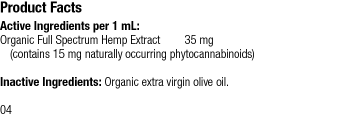 
                  
                    VF Hemp Oil Rev 04 Supplement Facts
                  
                