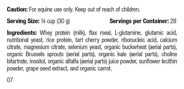 
                  
                    Equine Performance, Rev 05 Supplement Facts
                  
                