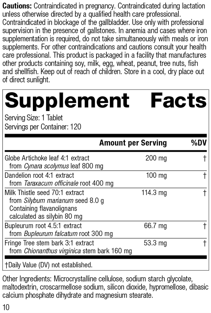 
                  
                    Livton® Complex, Rev 10 Supplement Facts
                  
                