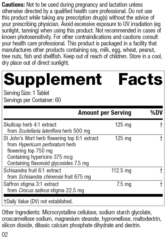 Nevaton Forte, 60 Tablets, Rev 01 Supplement Facts 