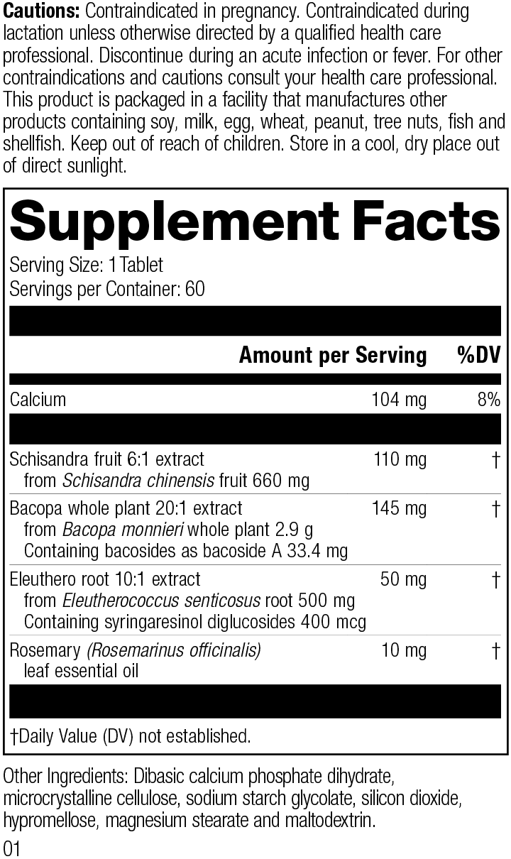 Bacopa Complex, Rev 01 Supplement Facts