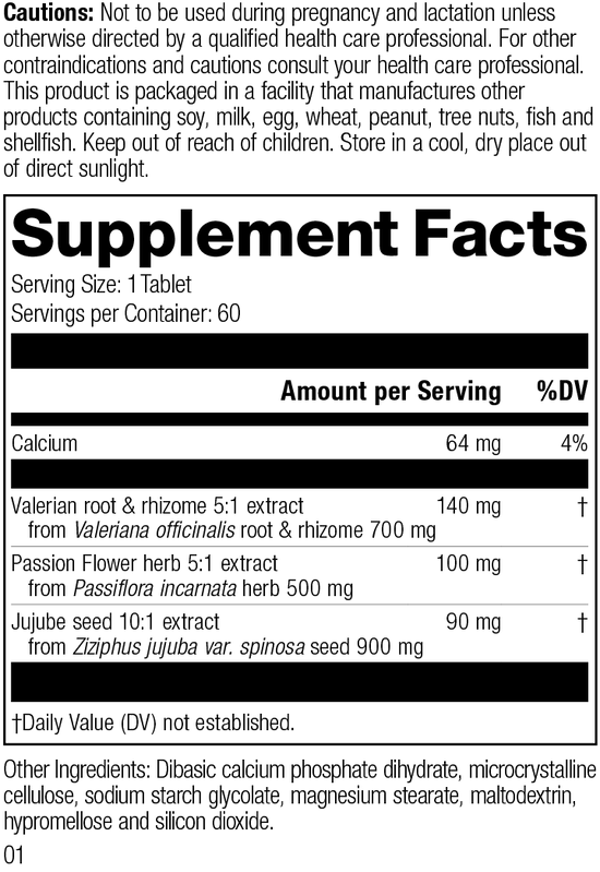 supplement fact label